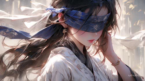蒙眼少女