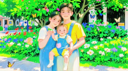 一家三口