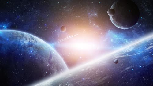 唯美粒子星空
