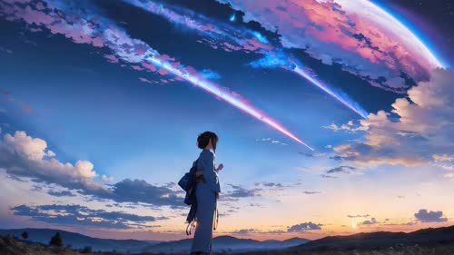 三叶，山晚