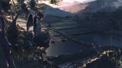 射命丸文（东方project静态壁纸）
