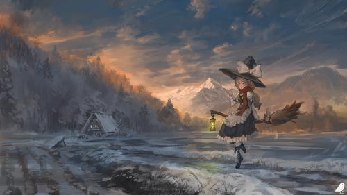 雾雨魔理沙（东方project静态壁纸）