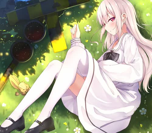 白丝少女