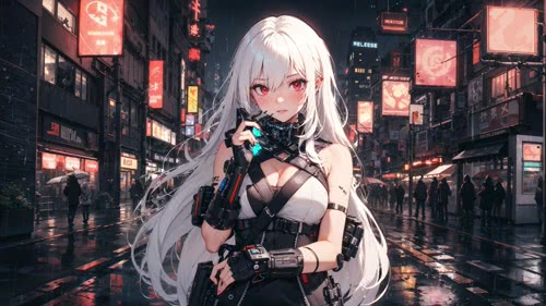 银发少女
