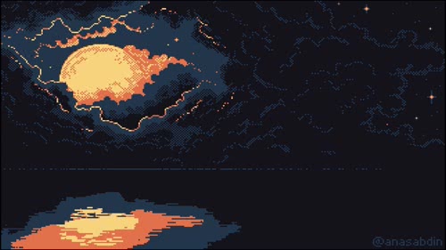  Pixel Evening Sun