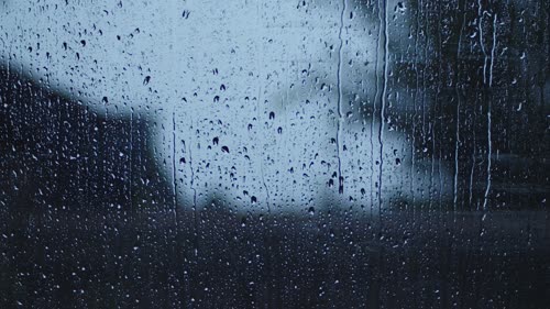 4k Raining Window