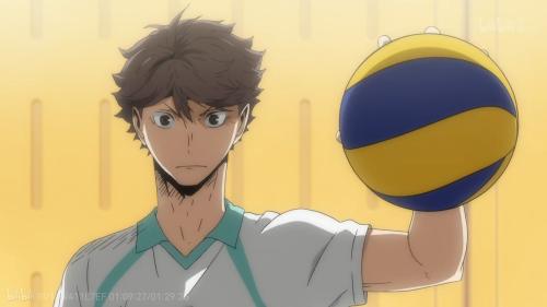 排球少年 及川彻拿球