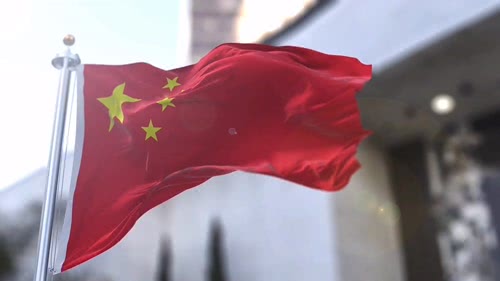 国旗飘扬