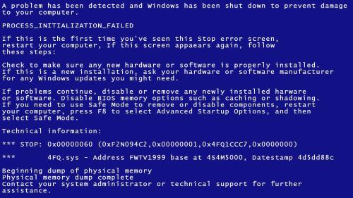 Windows蓝屏