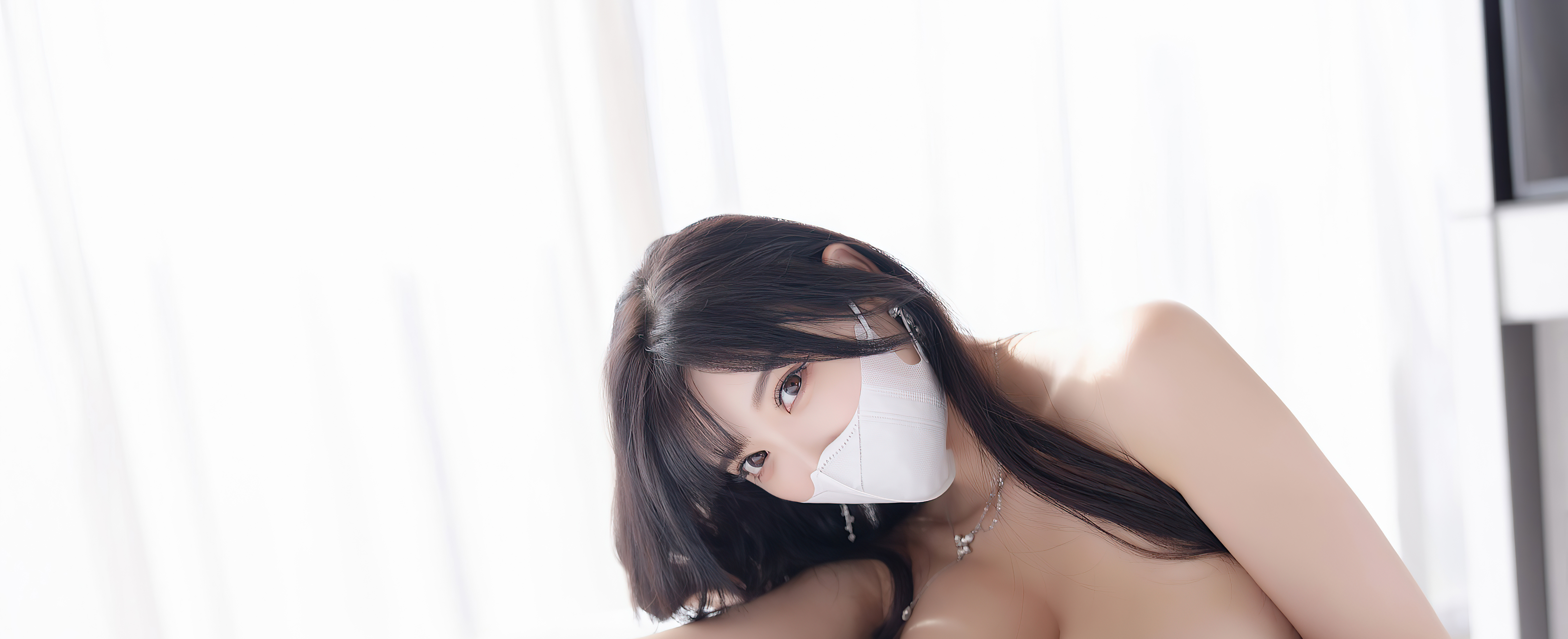 口罩美女