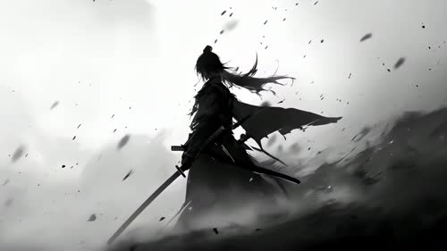 剑客背影