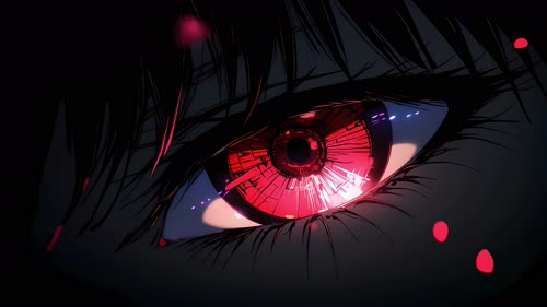 红色眼眸