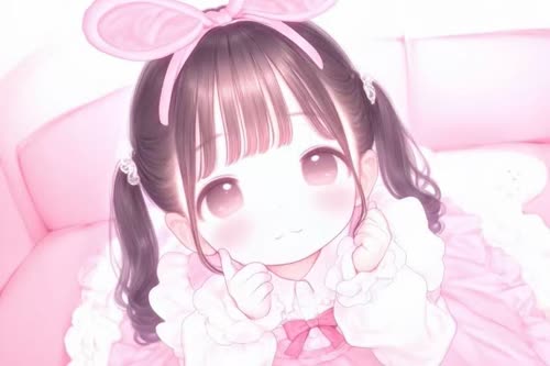 粉色 少女